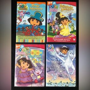 Nickelodeon Dora the Explorer DVD Collection - Blue, Green, Red, Purple Covers